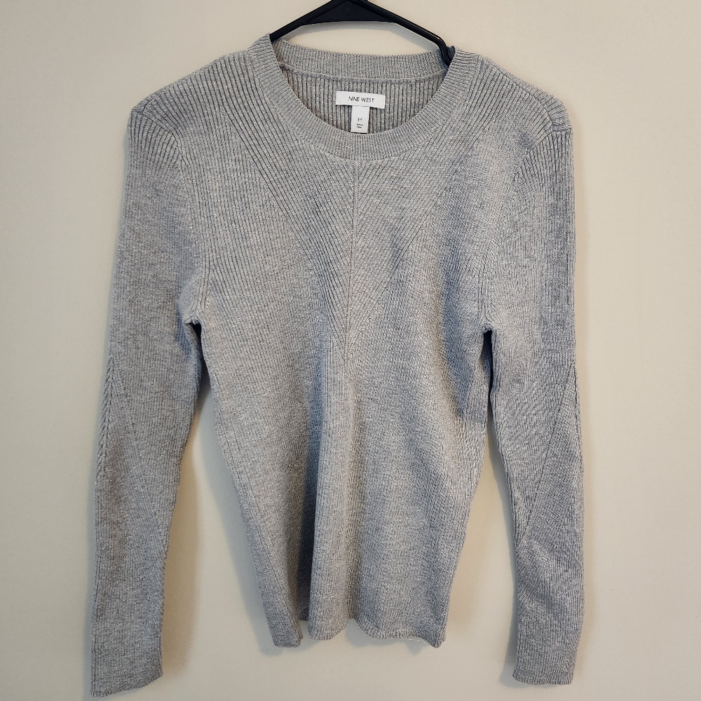 Shiny gray sweater Nine West